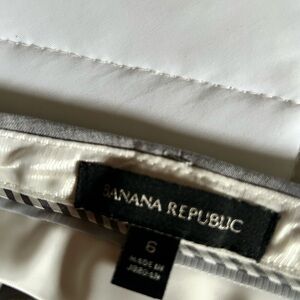 Banana Republic Gray Textured Fabric